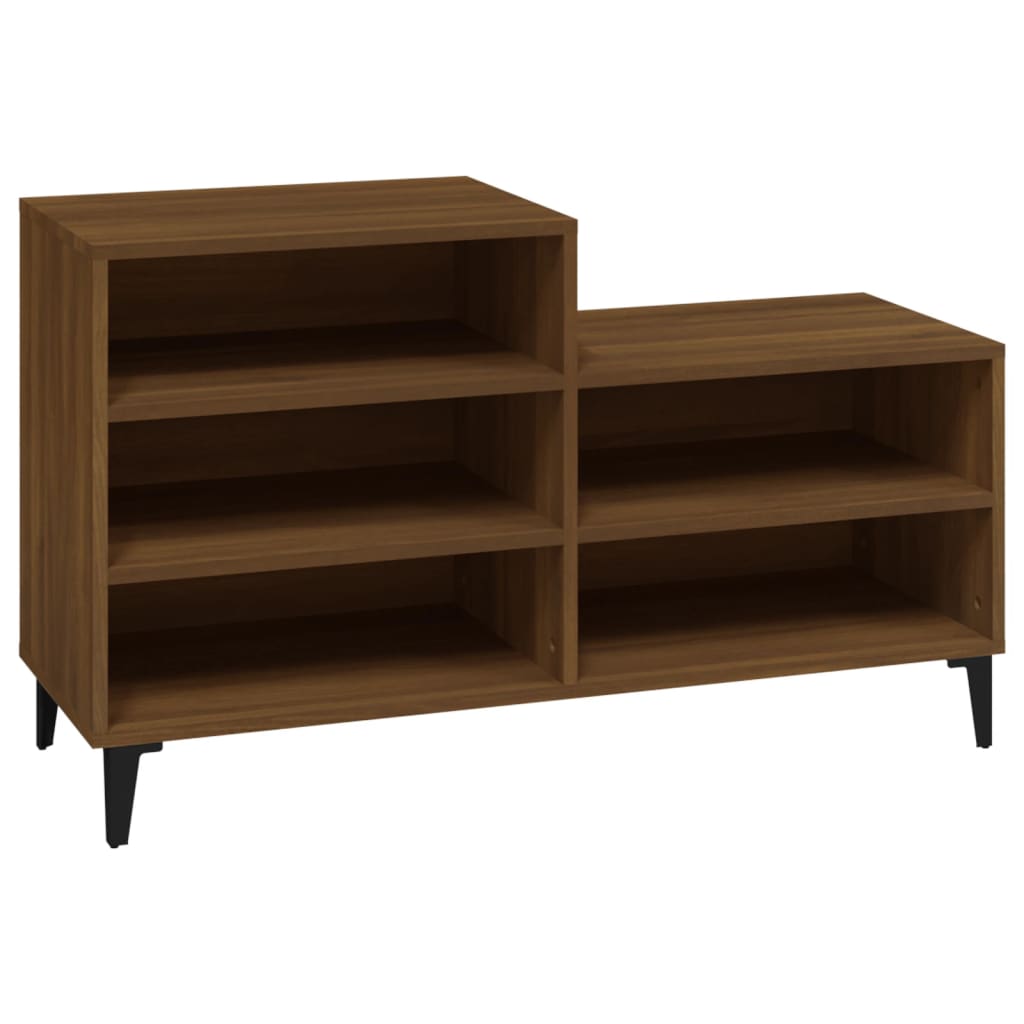 8720287224273_a_en_hd_1 vidaXL Shoe Cabinet Brown Oak 102x36x60 cm Engineered Wood - Image 2
