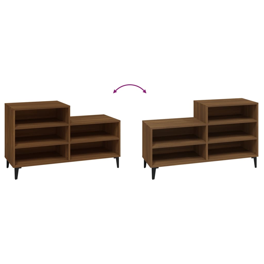 8720287224273_g_en_hd_3 vidaXL Shoe Cabinet Brown Oak 102x36x60 cm Engineered Wood - Image 6