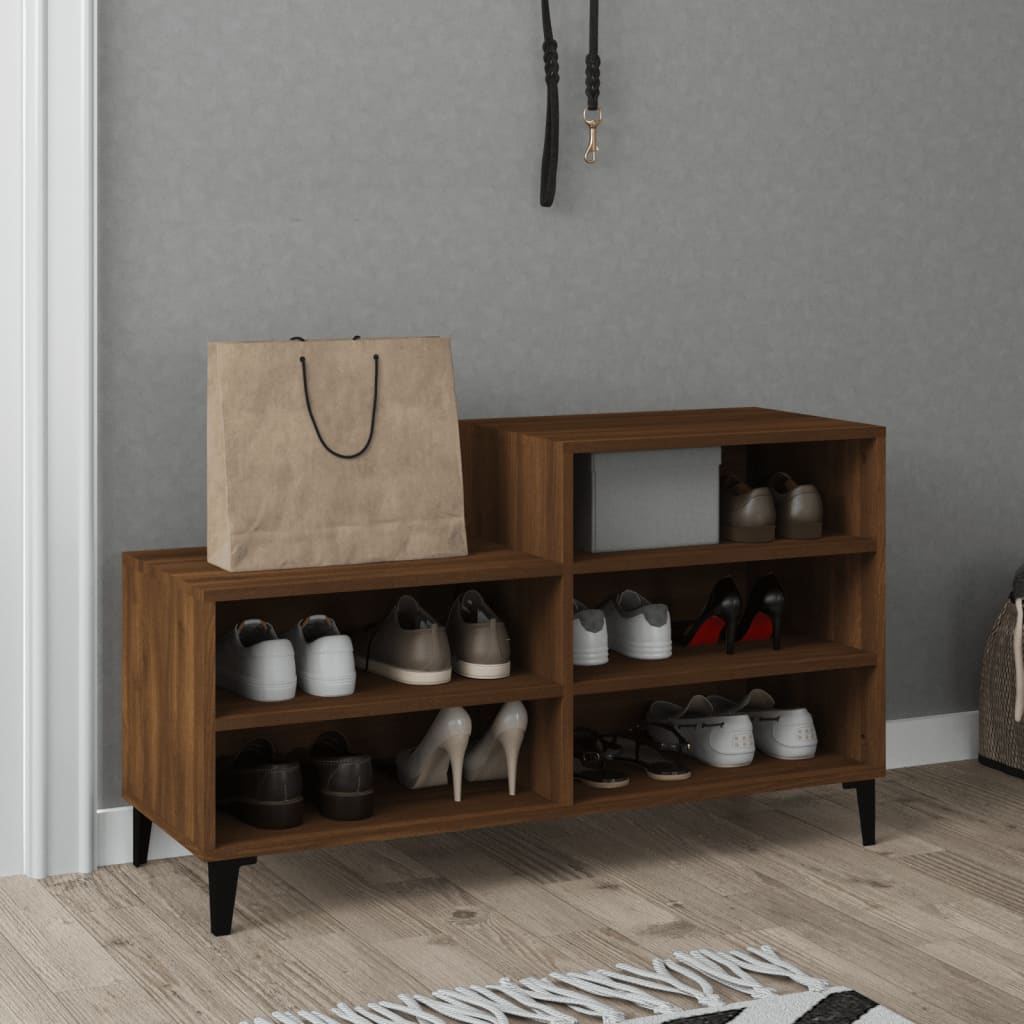 8720287224273_g_en_hd_4 vidaXL Shoe Cabinet Brown Oak 102x36x60 cm Engineered Wood - Image 7
