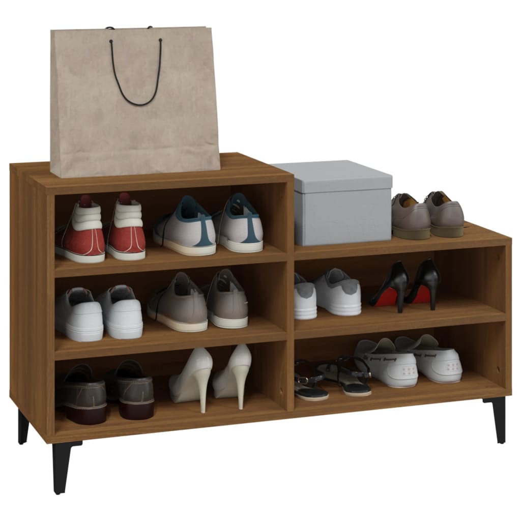 8720287224273_g_en_hd_5 vidaXL Shoe Cabinet Brown Oak 102x36x60 cm Engineered Wood - Image 8