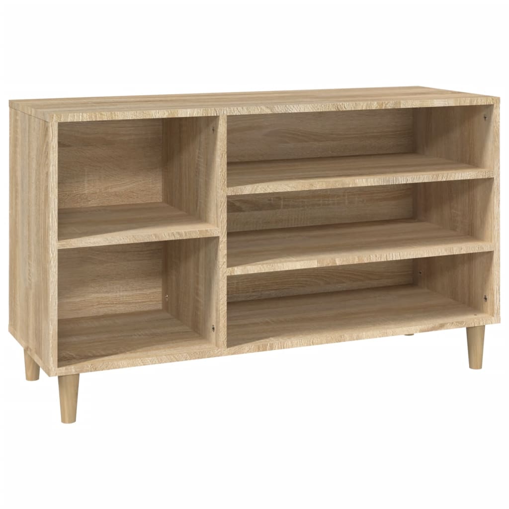 8720287224310_a_en_hd_1 vidaXL Shoe Cabinet Sonoma Oak 102x36x60 cm Engineered Wood - Image 2