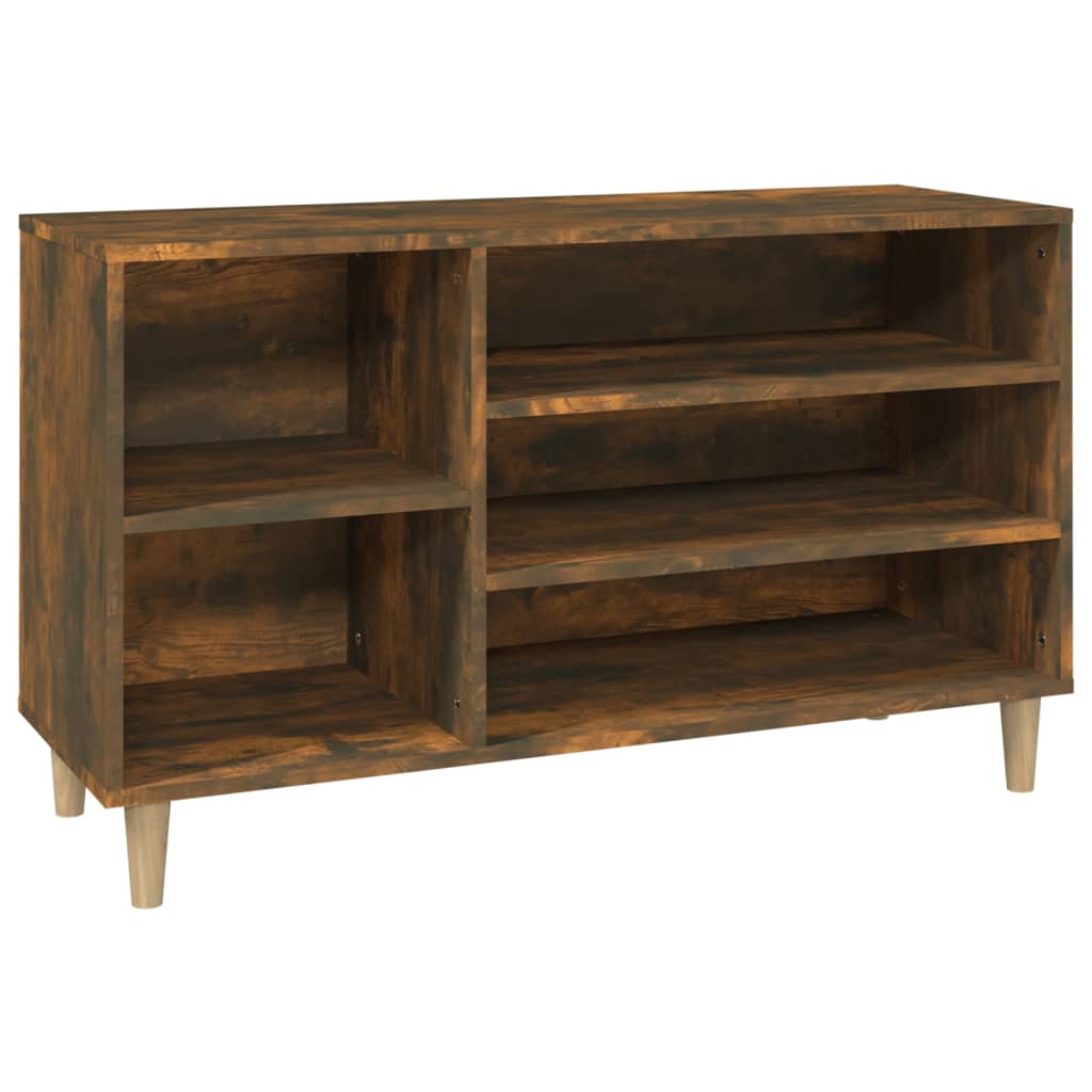 8720287224334_a_en_hd_1 vidaXL Shoe Cabinet Smoked Oak 102x36x60 cm Engineered Wood - Image 2