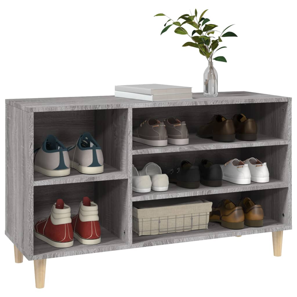 8720287224341_g_en_hd_2 vidaXL Shoe Cabinet Grey Sonoma 102x36x60 cm Engineered Wood - Image 5