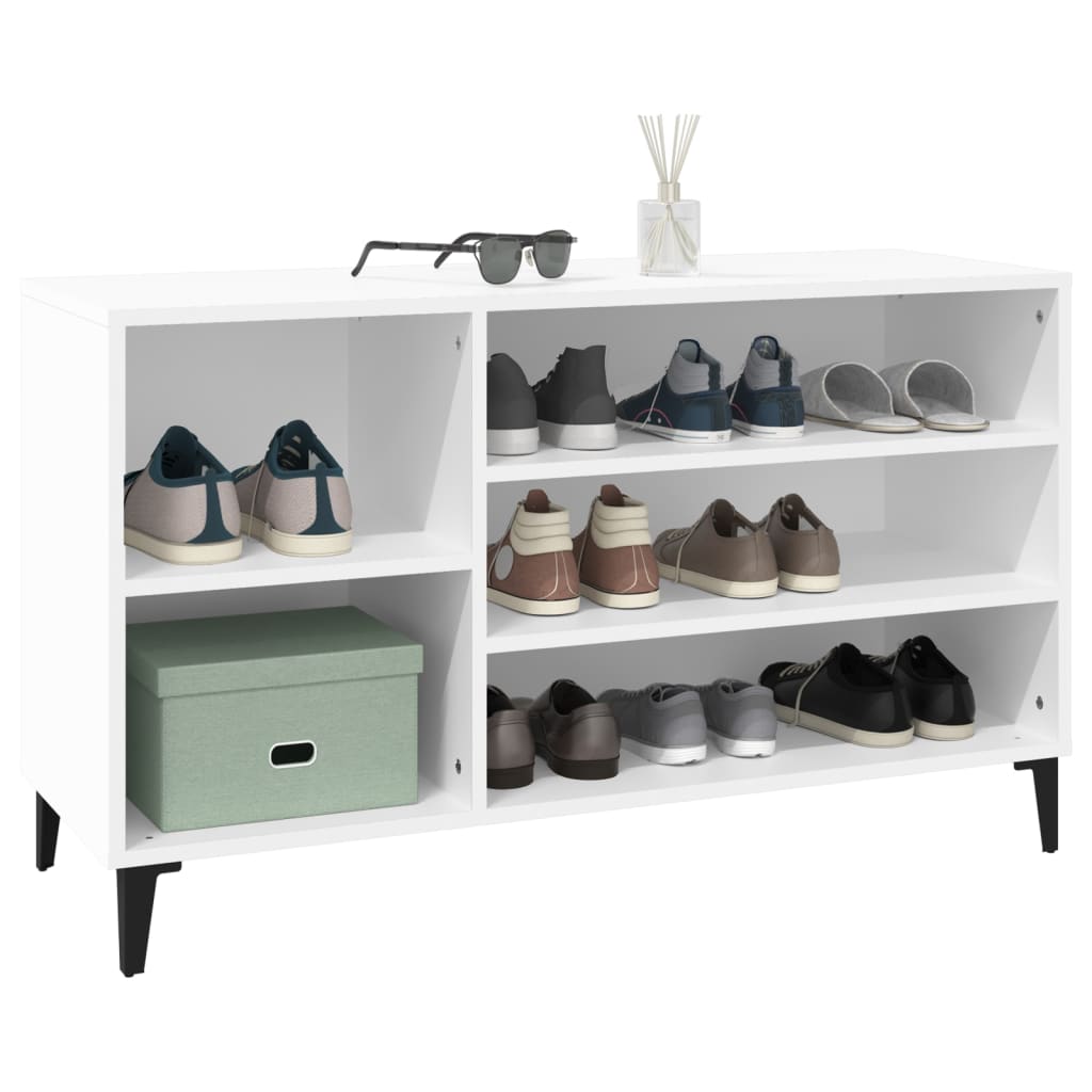 8720287224365_g_en_hd_2 vidaXL Shoe Cabinet White 102x36x60 cm Engineered Wood - Image 5