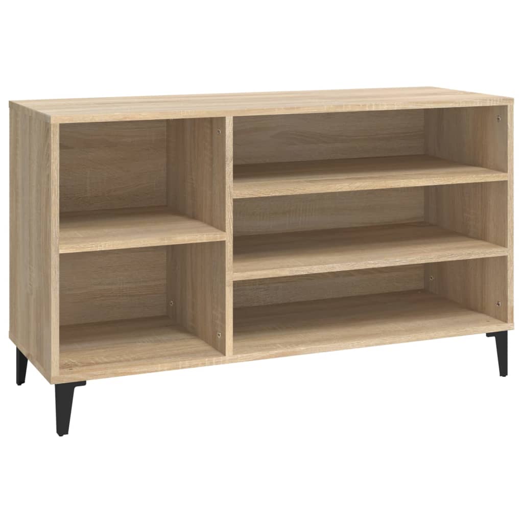 8720287224396_a_en_hd_1 vidaXL Shoe Cabinet Sonoma Oak 102x36x60 cm Engineered Wood - Image 2