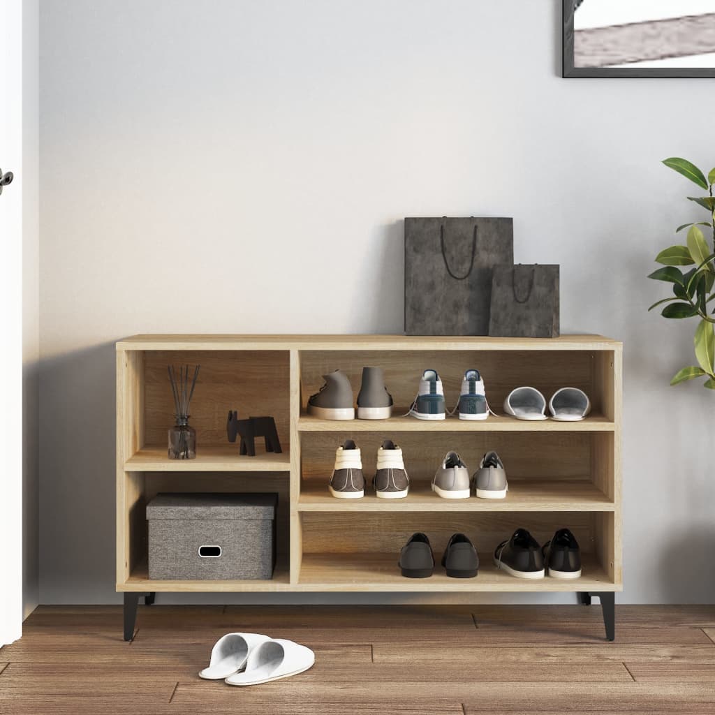 8720287224396_g_en_hd_1 vidaXL Shoe Cabinet Sonoma Oak 102x36x60 cm Engineered Wood - Image 4
