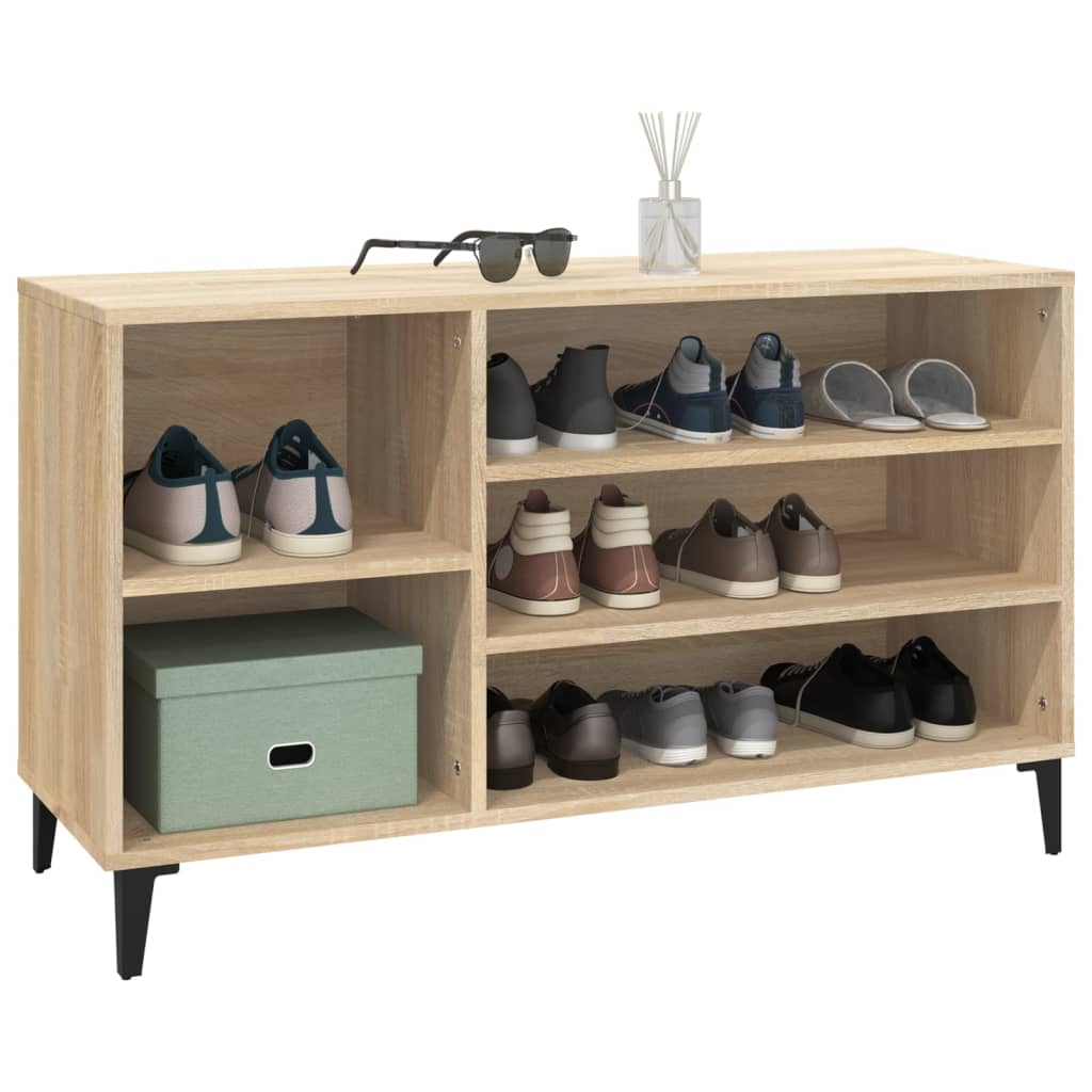 8720287224396_g_en_hd_2 vidaXL Shoe Cabinet Sonoma Oak 102x36x60 cm Engineered Wood - Image 5