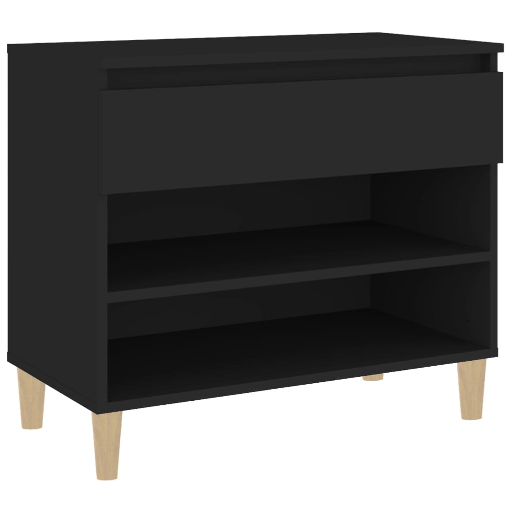 8720287224457_a_en_hd_1 vidaXL Shoe Cabinet Black 70x36x60 cm Engineered Wood - Image 2