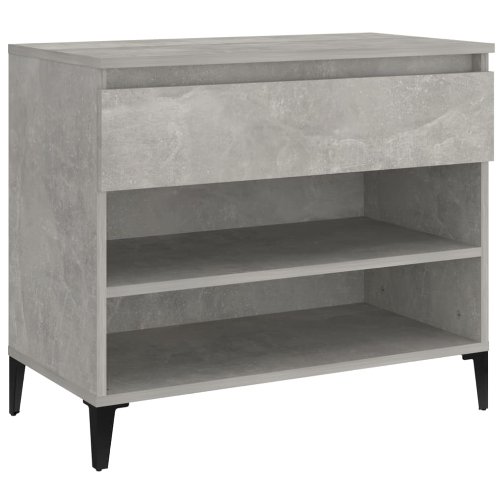 8720287224563_a_en_hd_1 vidaXL Shoe Cabinet Concrete Grey 70x36x60 cm Engineered Wood - Image 2