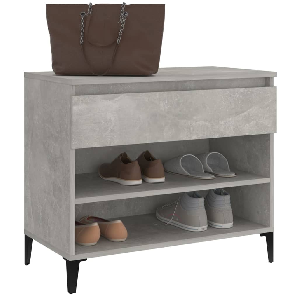 8720287224563_g_en_hd_2 vidaXL Shoe Cabinet Concrete Grey 70x36x60 cm Engineered Wood - Image 5