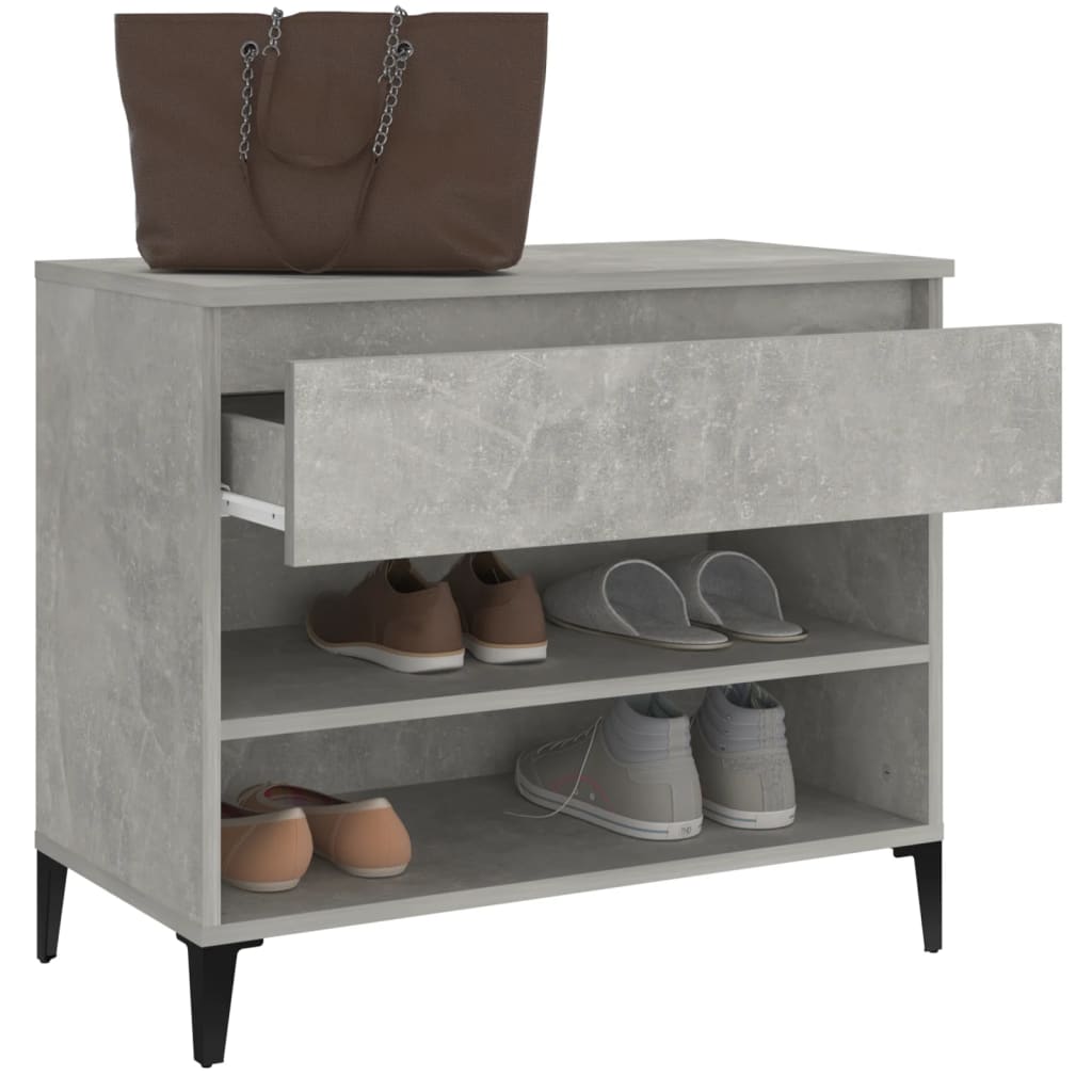 8720287224563_g_en_hd_3 vidaXL Shoe Cabinet Concrete Grey 70x36x60 cm Engineered Wood - Image 6