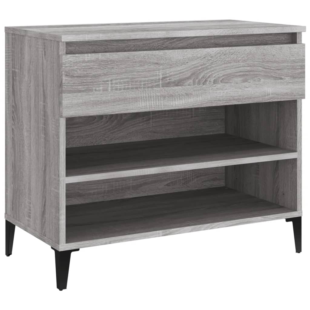 8720287224587_a_en_hd_1 vidaXL Shoe Cabinet Grey Sonoma 70x36x60 cm Engineered Wood - Image 2