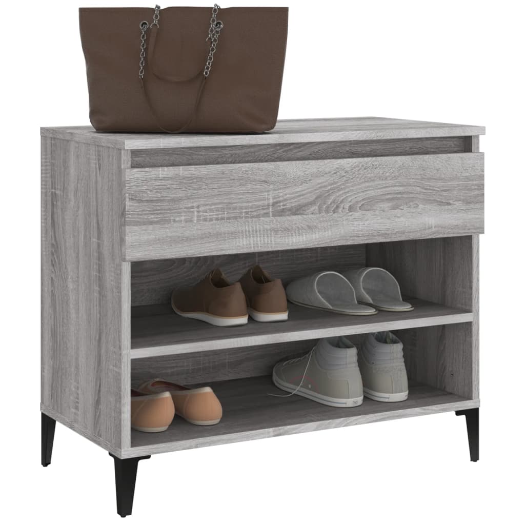 8720287224587_g_en_hd_2 vidaXL Shoe Cabinet Grey Sonoma 70x36x60 cm Engineered Wood - Image 5
