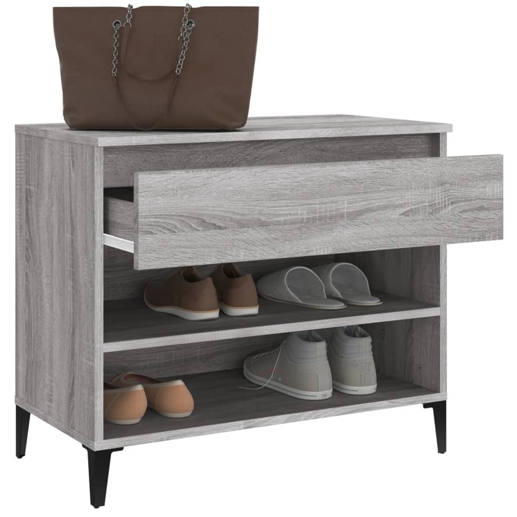 8720287224587_g_en_hd_3 vidaXL Shoe Cabinet Grey Sonoma 70x36x60 cm Engineered Wood - Image 6