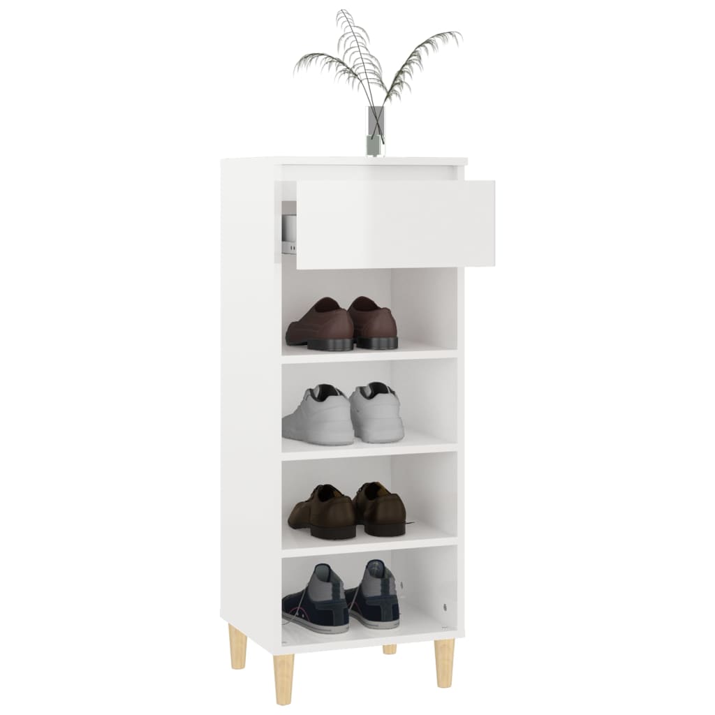8720287224624_g_en_hd_5 vidaXL Shoe Cabinet High Gloss White 40x36x105 cm Engineered Wood - Image 8