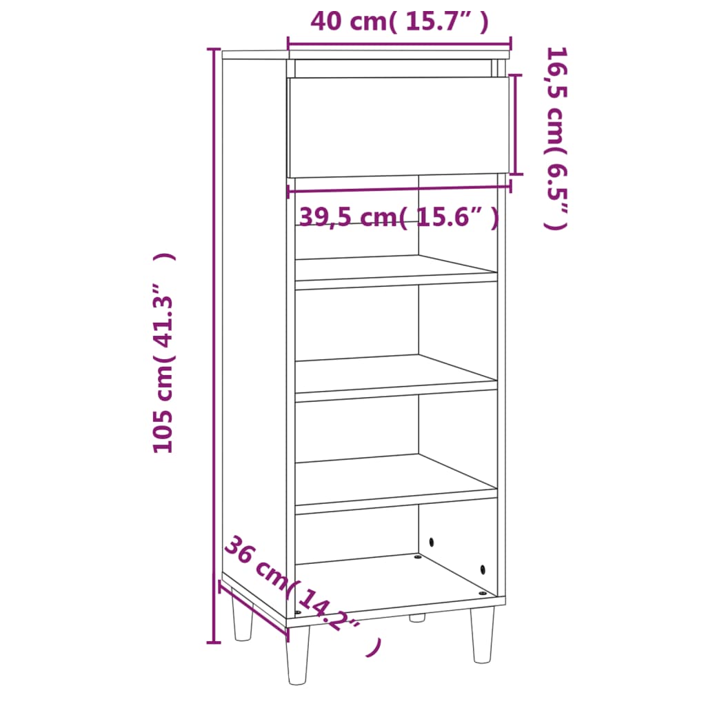 8720287224624_g_en_hd_8 vidaXL Shoe Cabinet High Gloss White 40x36x105 cm Engineered Wood - Image 11