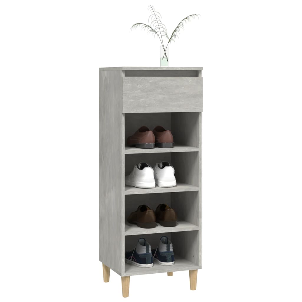 8720287224648_g_en_hd_6 vidaXL Shoe Cabinet Concrete Grey 40x36x105 cm Engineered Wood - Image 9