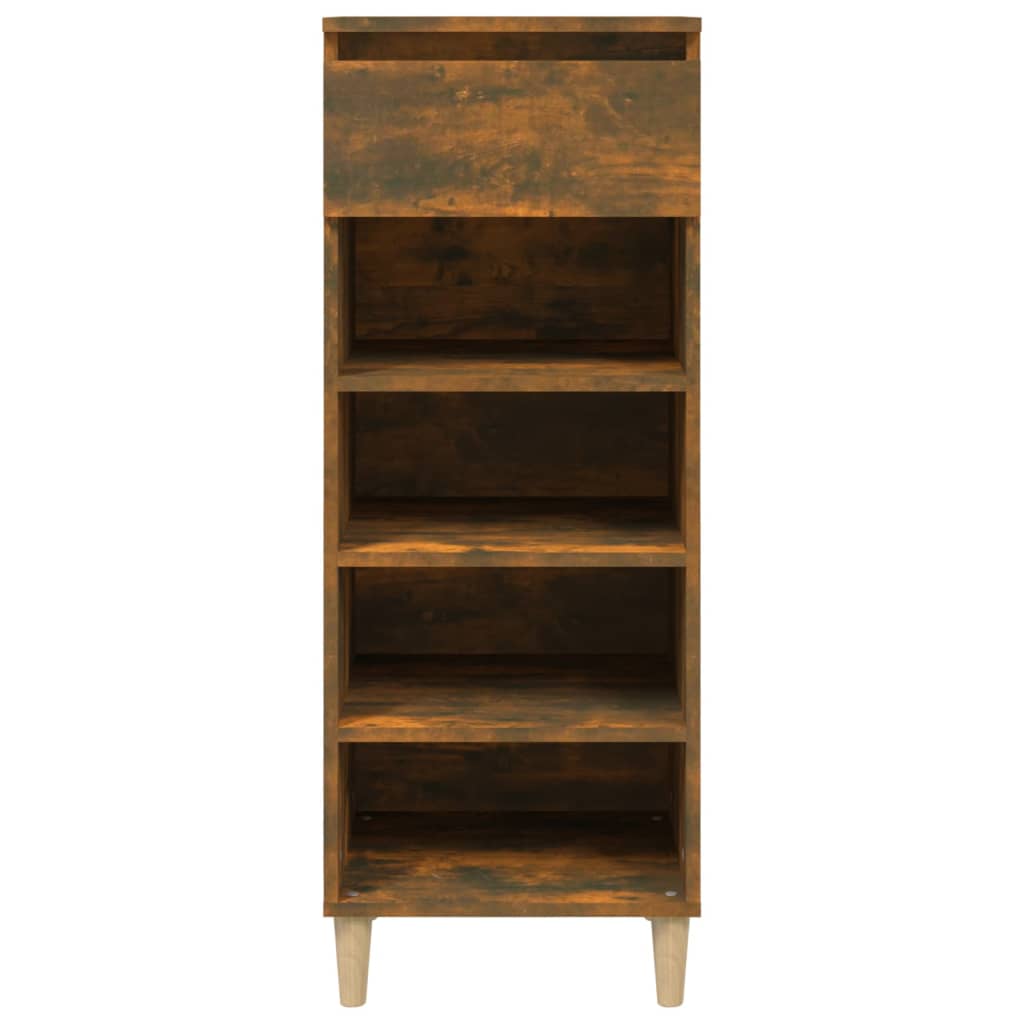 8720287224655_g_en_hd_1 vidaXL Shoe Cabinet Smoked Oak 40x36x105 cm Engineered Wood - Image 4