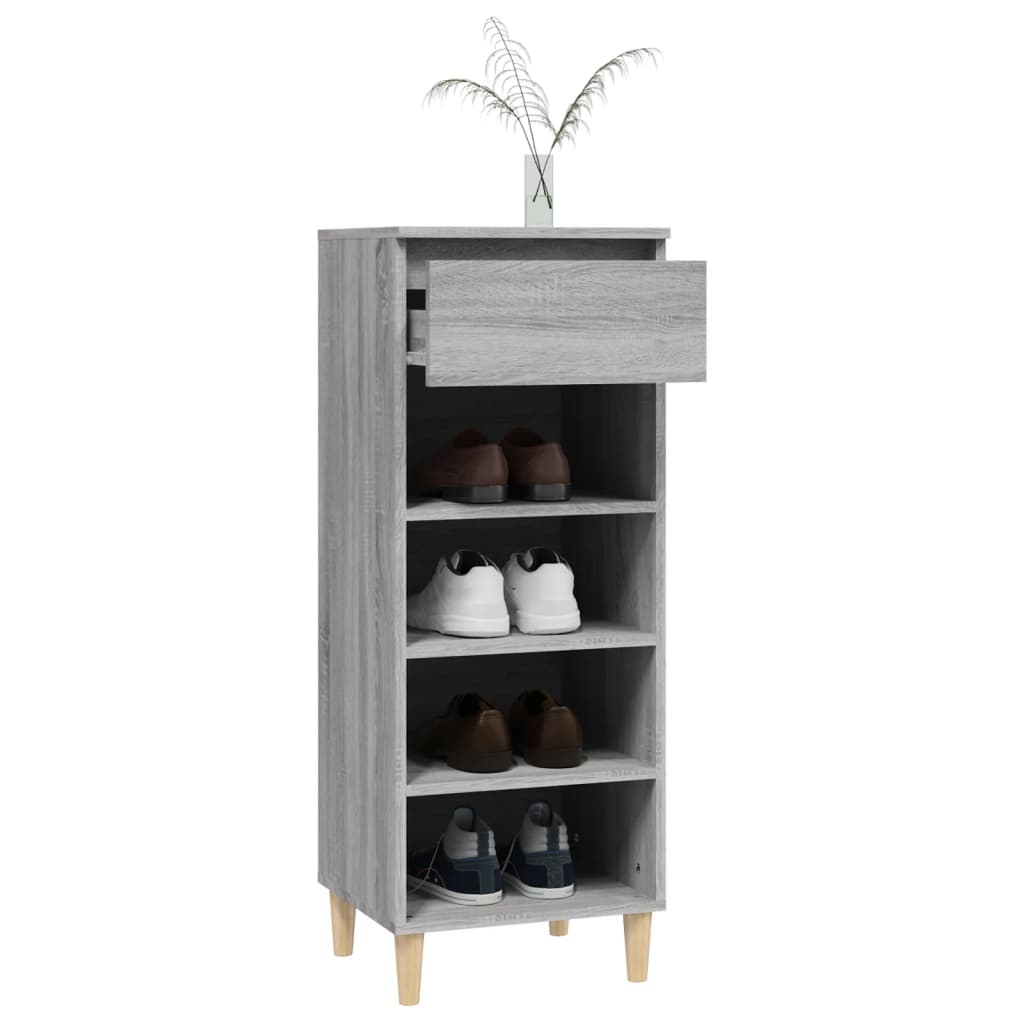 8720287224662_g_en_hd_3 vidaXL Shoe Cabinet Grey Sonoma 40x36x105 cm Engineered Wood - Image 6
