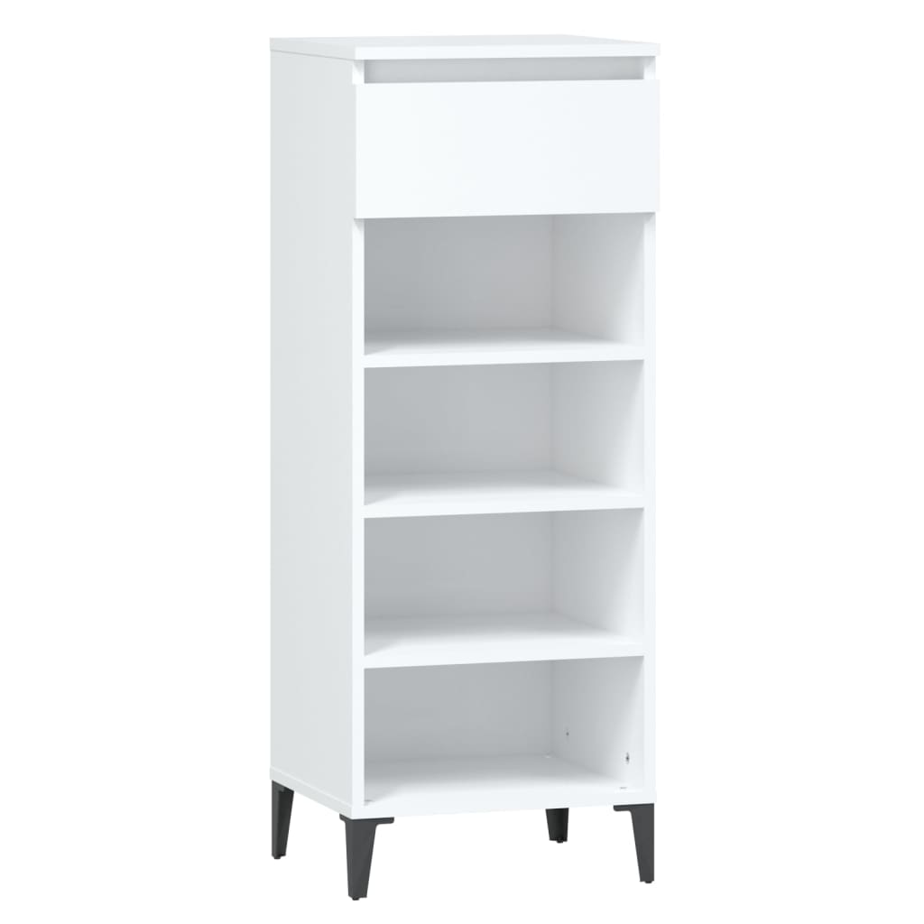 8720287224686_a_en_hd_1 vidaXL Shoe Rack White 40x36x105 cm Engineered Wood - Image 2