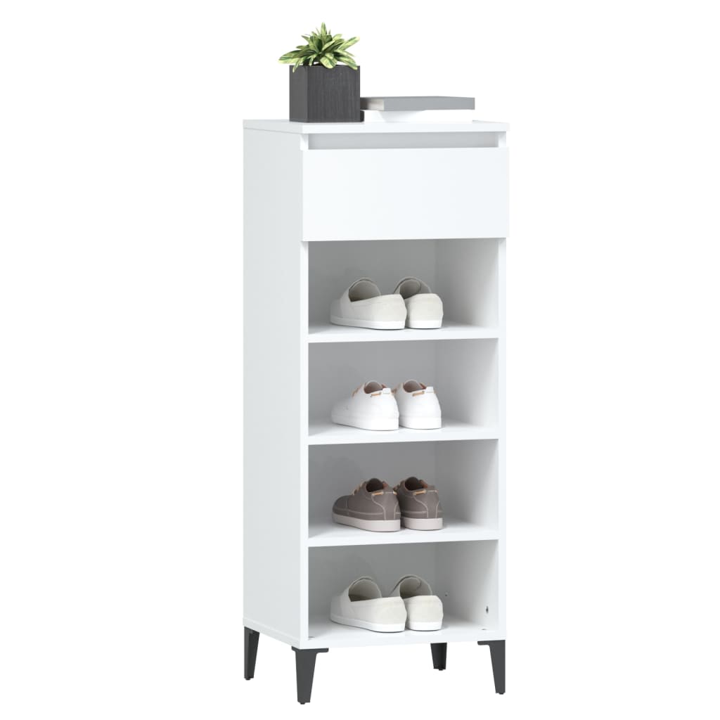 8720287224686_g_en_hd_2 vidaXL Shoe Rack White 40x36x105 cm Engineered Wood - Image 5