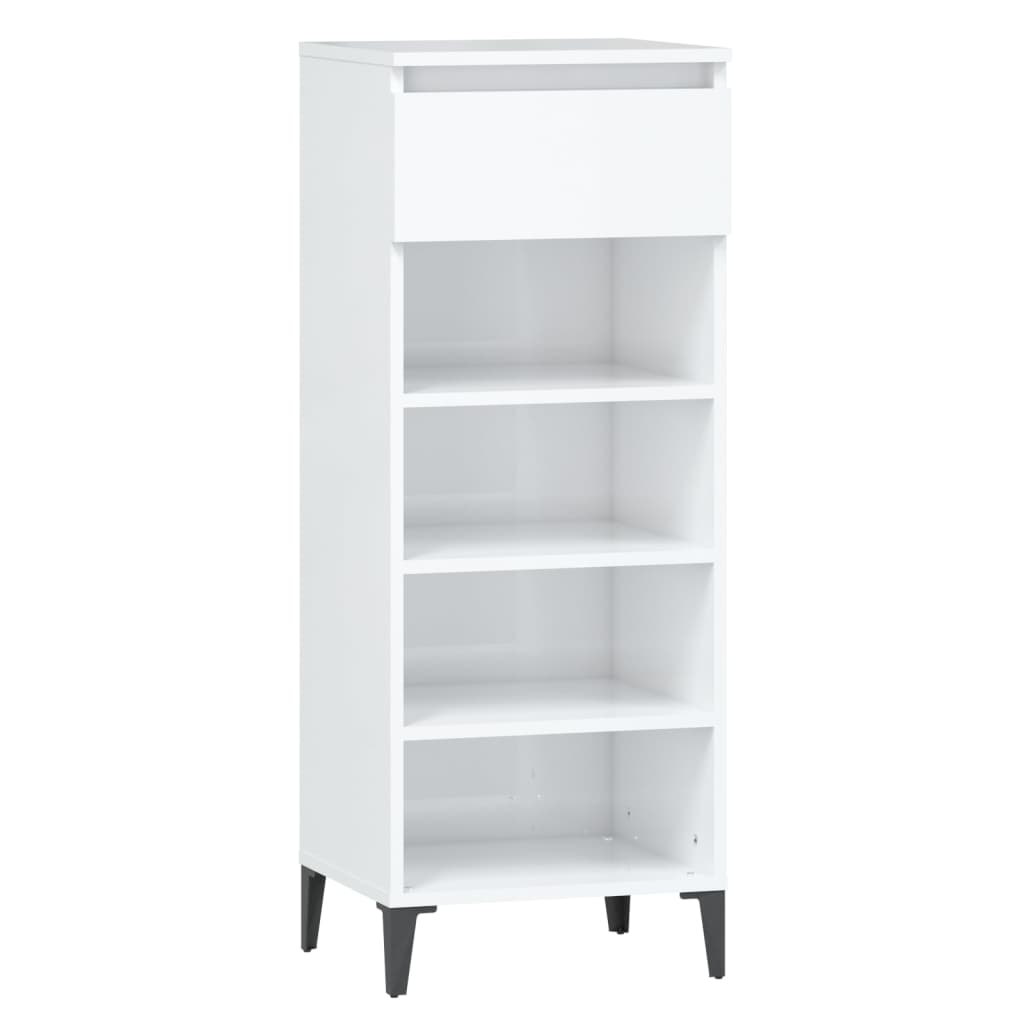 8720287224709_a_en_hd_1 vidaXL Shoe Rack High Gloss White 40x36x105 cm Engineered Wood - Image 2