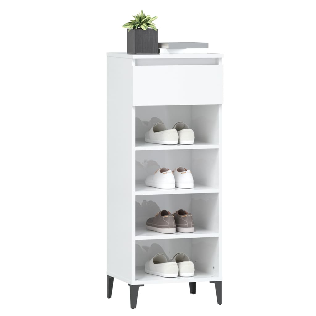 8720287224709_g_en_hd_2 vidaXL Shoe Rack High Gloss White 40x36x105 cm Engineered Wood - Image 5