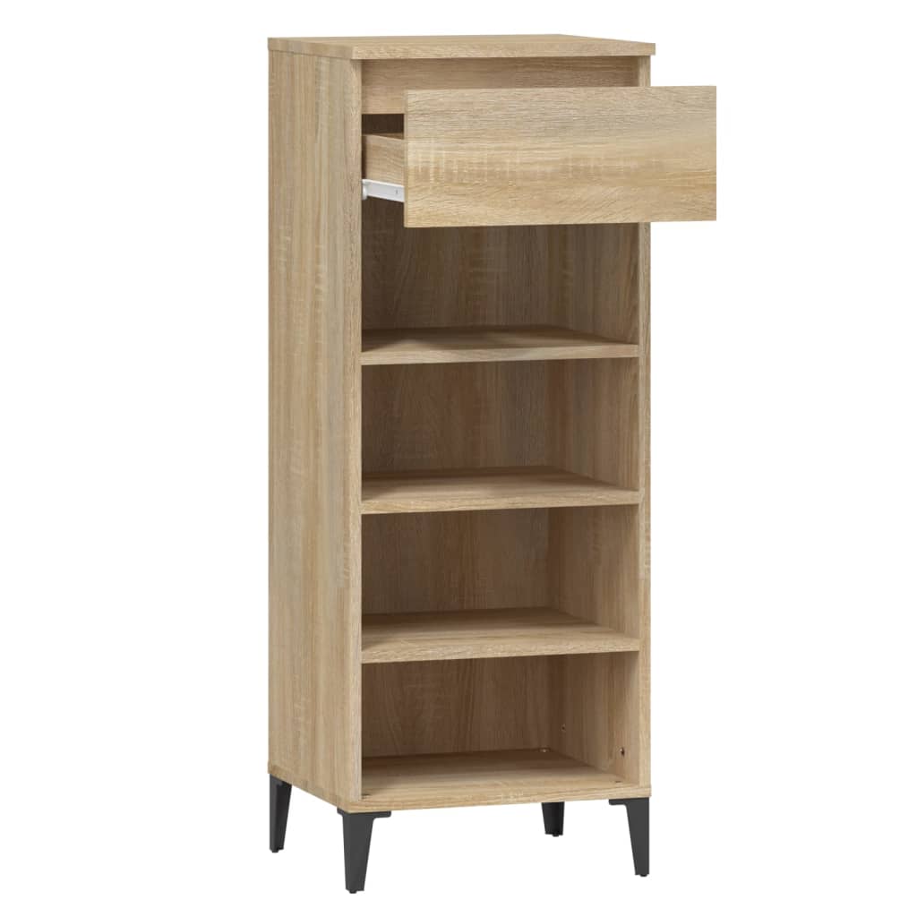 8720287224716_g_en_hd_4 vidaXL Shoe Rack Sonoma Oak 40x36x105 cm Engineered Wood - Image 7