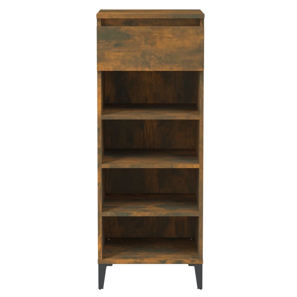 8720287224730_g_en_hd_3 vidaXL Shoe Rack Smoked Oak 40x36x105 cm Engineered Wood - Image 6