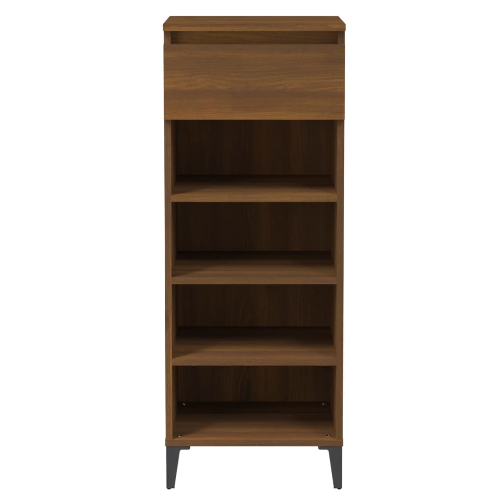 8720287224754_g_en_hd_3 vidaXL Shoe Rack Brown Oak 40x36x105 cm Engineered Wood - Image 6