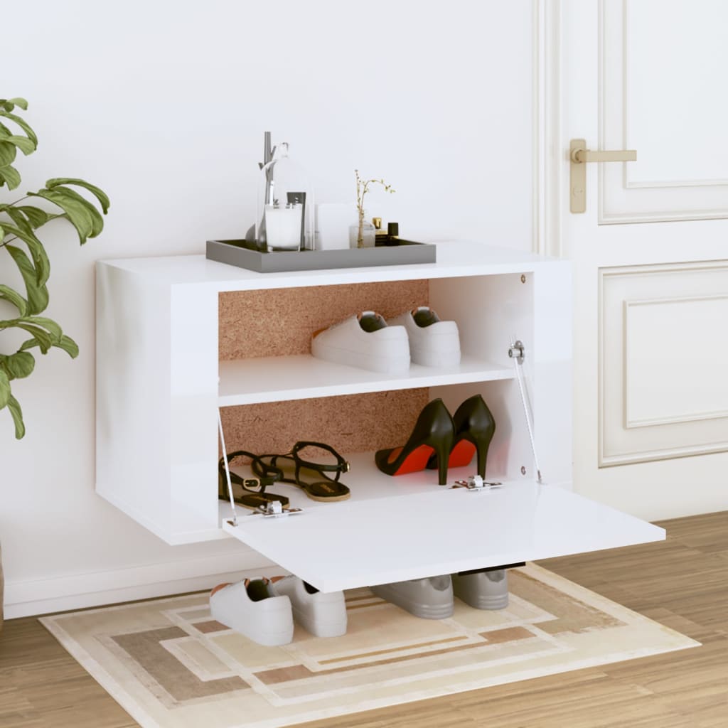 8720287224785_g_en_hd_1 vidaXL Wall-mounted Shoe Cabinet High Gloss White 70x35x38 cm Engineered Wood - Image 3
