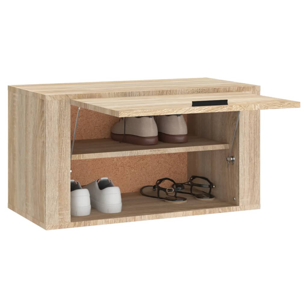 8720287224792_g_en_hd_2 vidaXL Wall-mounted Shoe Cabinet Sonoma Oak 70x35x38 cm Engineered Wood - Image 4