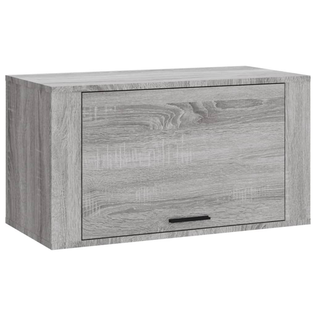 8720287224822_a_en_hd_1 vidaXL Wall-mounted Shoe Cabinet Grey Sonoma 70x35x38 cm Solid Wood Pine - Image 2