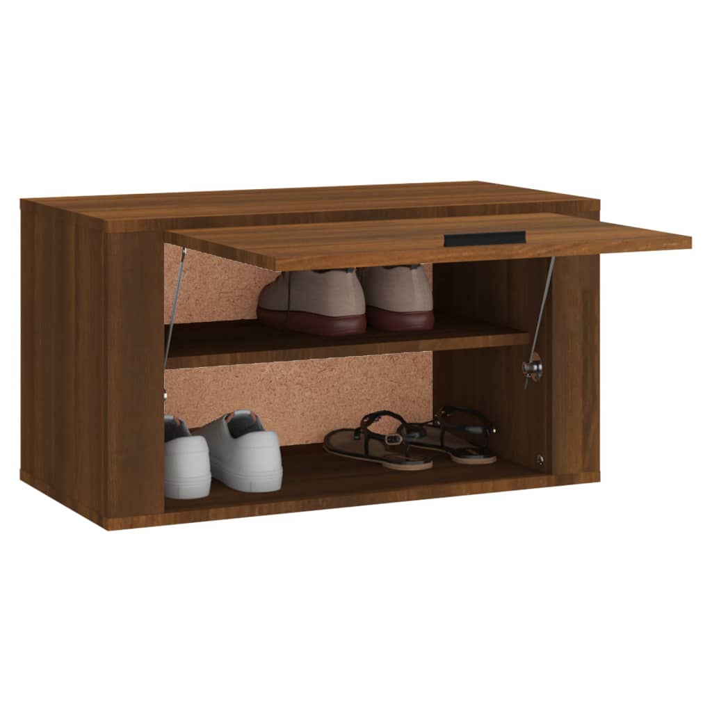 8720287224839_g_en_hd_2 vidaXL Wall-mounted Shoe Cabinet Brown Oak 70x35x38 cm Solid Wood Pine - Image 4