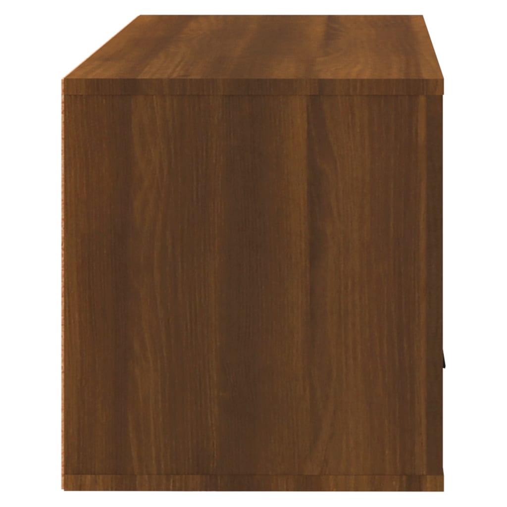 8720287224839_g_en_hd_4 vidaXL Wall-mounted Shoe Cabinet Brown Oak 70x35x38 cm Solid Wood Pine - Image 6