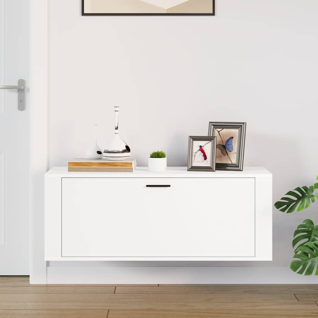 8720287224846_g_en_hd_1 vidaXL Wall Shoe Cabinet White 100x35x38 cm Engineered Wood - Image 3