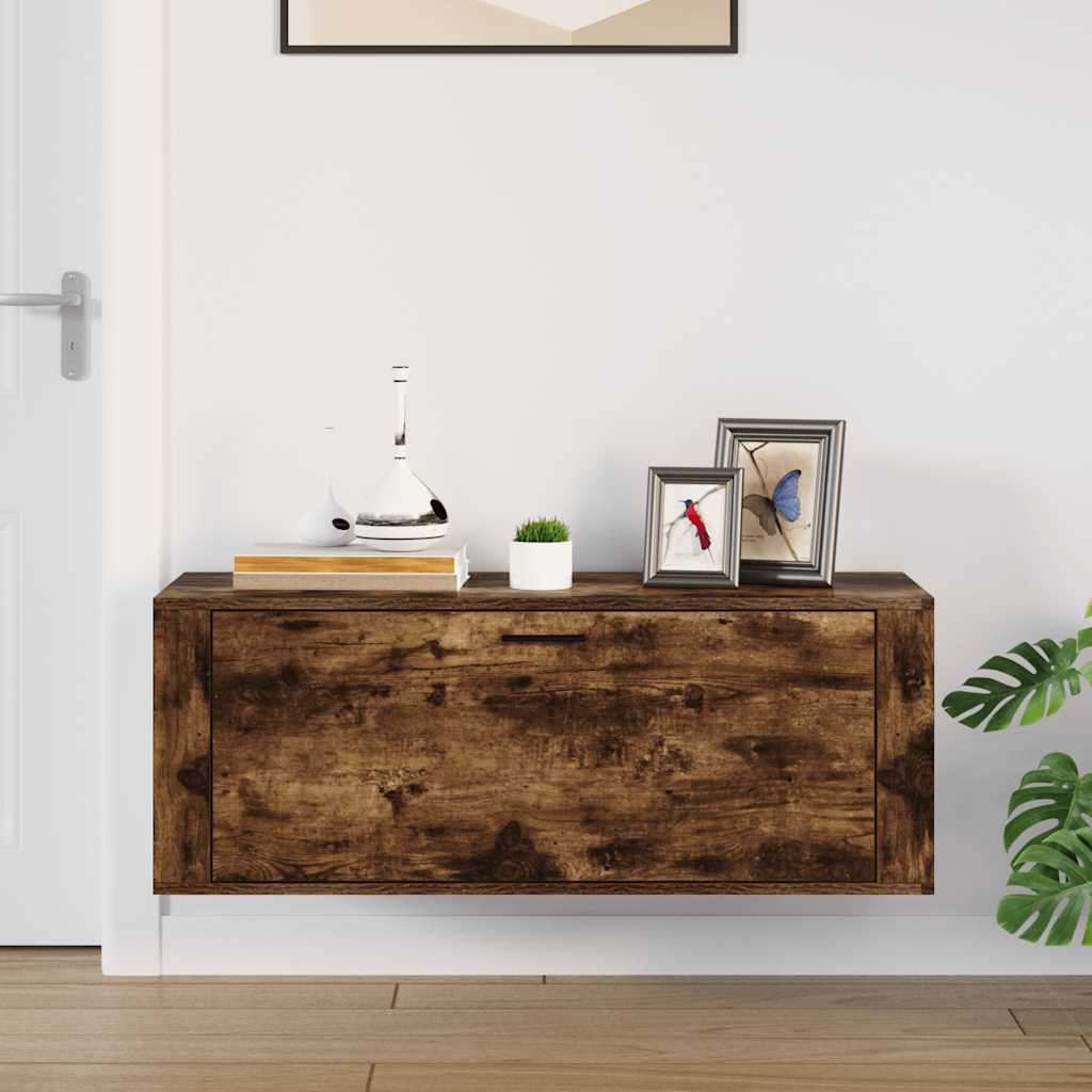 8720287224891_g_en_hd_1 vidaXL Wall Shoe Cabinet Smoked Oak 100x35x38 cm Engineered Wood - Image 3