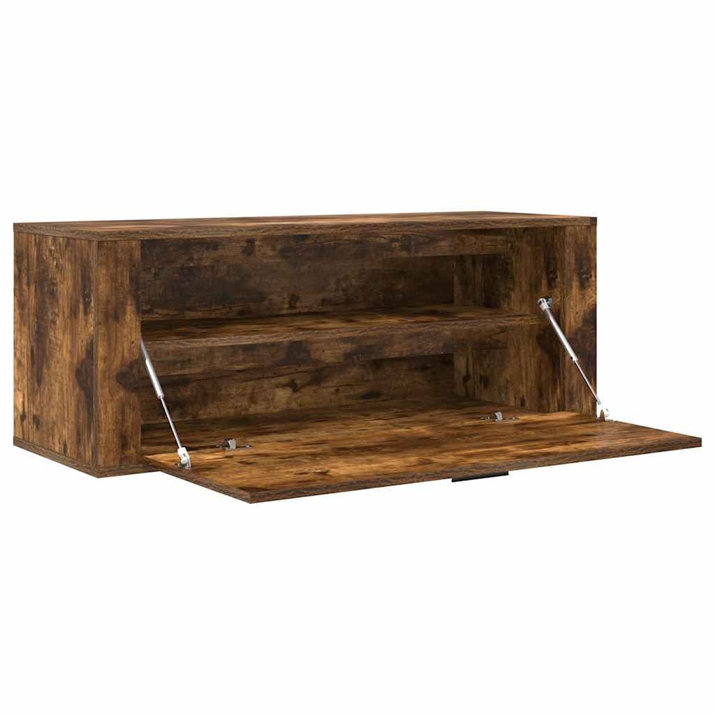 8720287224891_g_en_hd_4 vidaXL Wall Shoe Cabinet Smoked Oak 100x35x38 cm Engineered Wood - Image 6