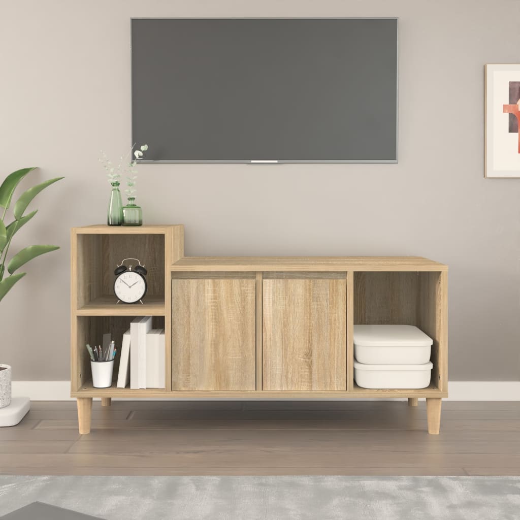 8720287225119_m_en_hd_1 vidaXL TV Cabinet Sonoma Oak 100x35x55 cm Engineered Wood - Image 1