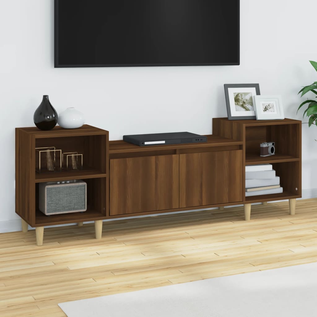 8720287225317_m_en_hd_1 vidaXL TV Cabinet Brown Oak 160x35x55 cm Engineered Wood - Image 1