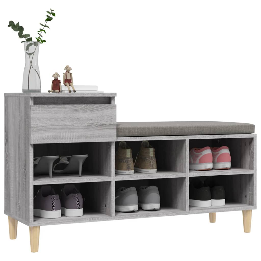 8720287225461_g_en_hd_2 vidaXL Shoe Cabinet Grey Sonoma 102x36x60 cm Engineered Wood - Image 5