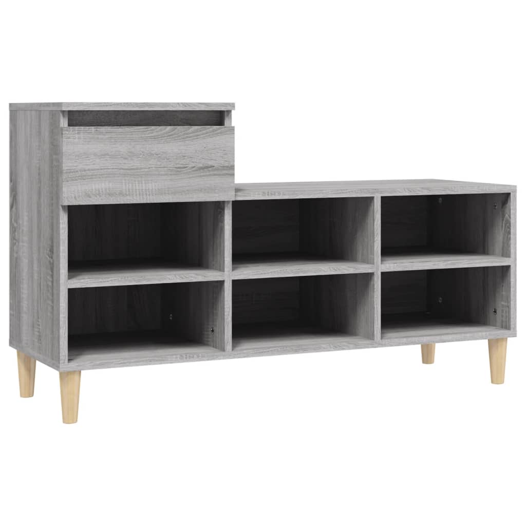 8720287225461_g_en_hd_4 vidaXL Shoe Cabinet Grey Sonoma 102x36x60 cm Engineered Wood - Image 7