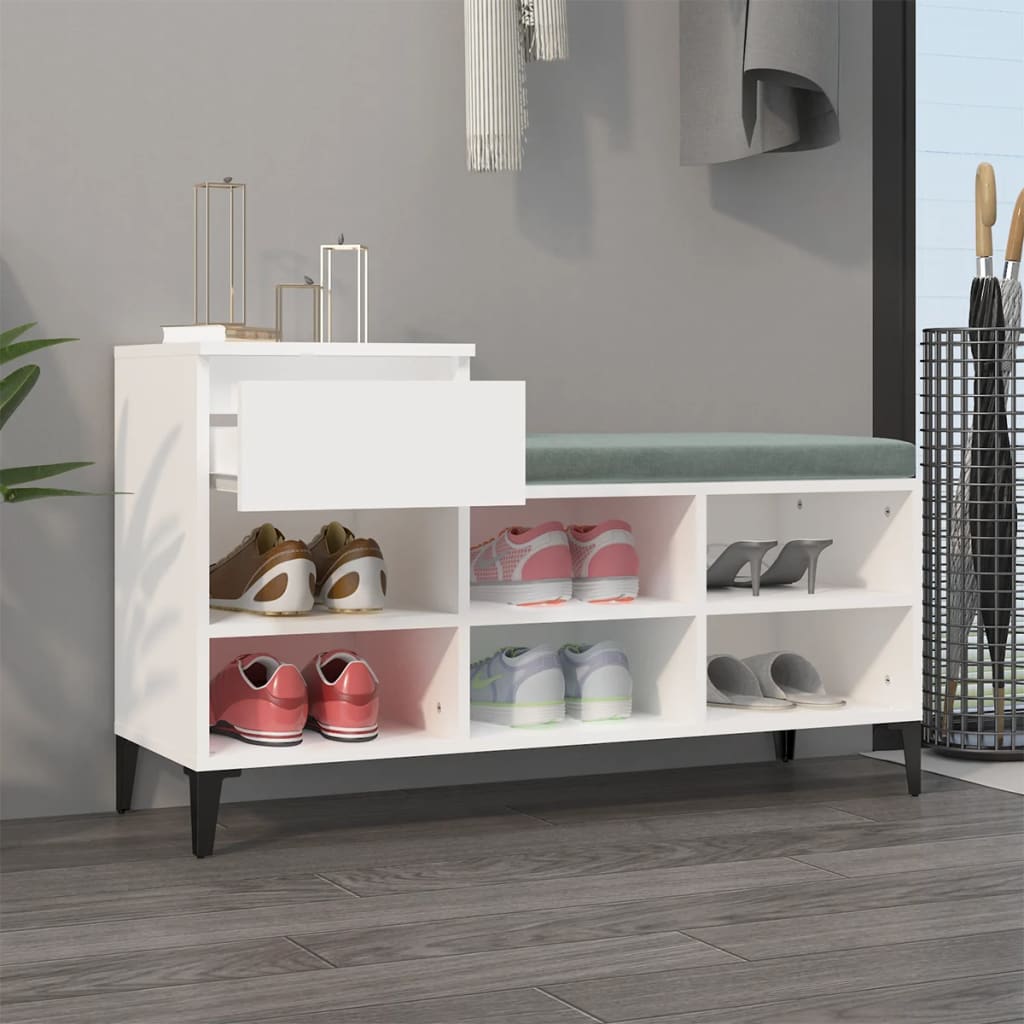 8720287225485_g_en_hd_1 vidaXL Shoe Cabinet White 102x36x60 cm Engineered Wood - Image 4
