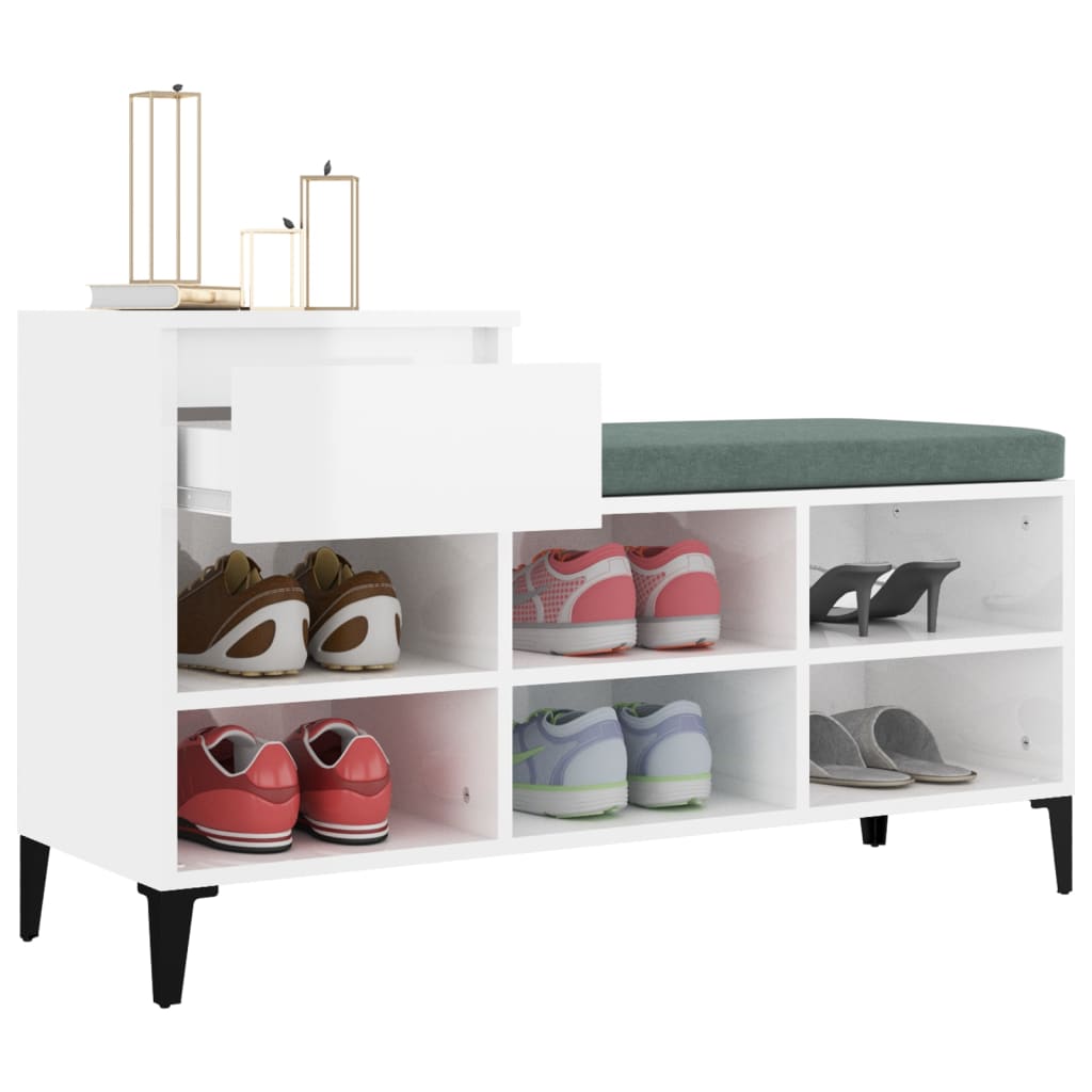 8720287225508_g_en_hd_3 vidaXL Shoe Cabinet High Gloss White 102x36x60 cm Engineered Wood - Image 6