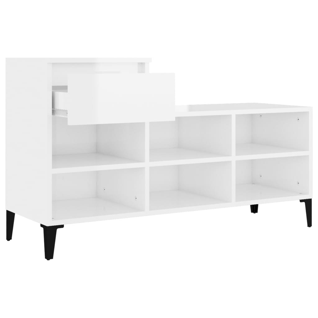8720287225508_g_en_hd_5 vidaXL Shoe Cabinet High Gloss White 102x36x60 cm Engineered Wood - Image 8
