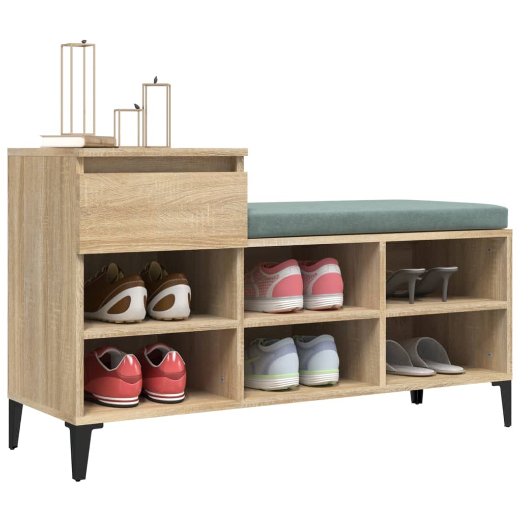 8720287225515_g_en_hd_2 vidaXL Shoe Cabinet Sonoma Oak 102x36x60 cm Engineered Wood - Image 5