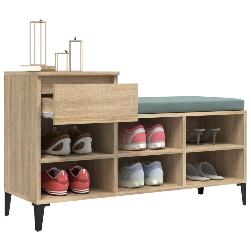 8720287225515_g_en_hd_3 vidaXL Shoe Cabinet Sonoma Oak 102x36x60 cm Engineered Wood - Image 6