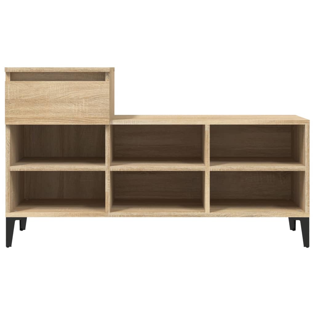 8720287225515_g_en_hd_4 vidaXL Shoe Cabinet Sonoma Oak 102x36x60 cm Engineered Wood - Image 7