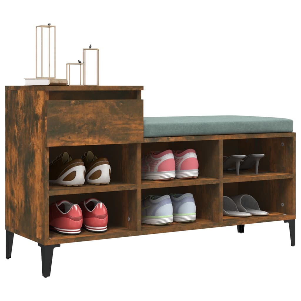 8720287225539_g_en_hd_2 vidaXL Shoe Cabinet Smoked Oak 102x36x60 cm Engineered Wood - Image 5