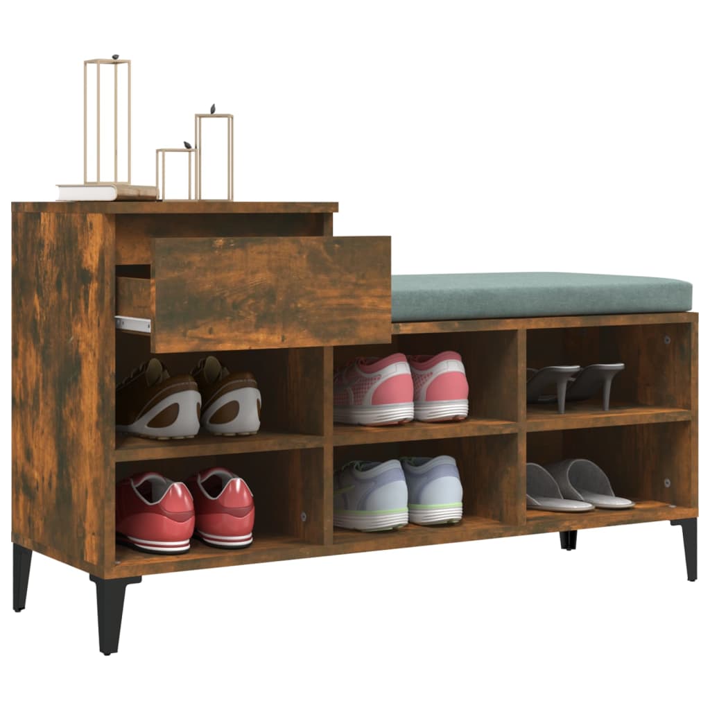 8720287225539_g_en_hd_3 vidaXL Shoe Cabinet Smoked Oak 102x36x60 cm Engineered Wood - Image 6